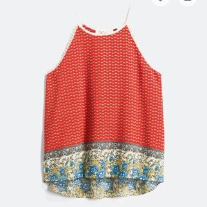 Kaileigh Red and Blue Camisole